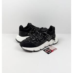 Size 44EU/11US - Versace Trigreca Black Sneakers NEW!